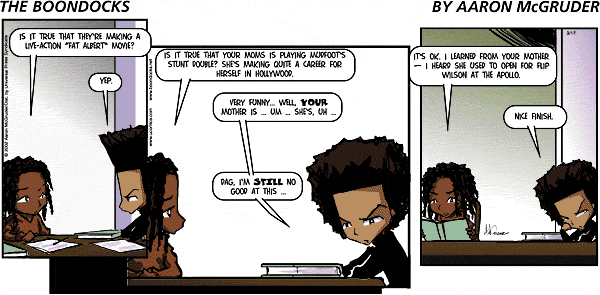 The Boondocks Comic Strip for December 29, 2024 