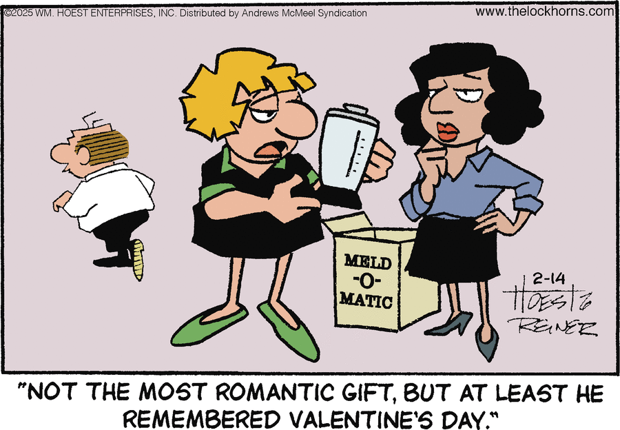 The Lockhorns Comic Strip for February 14, 2025 