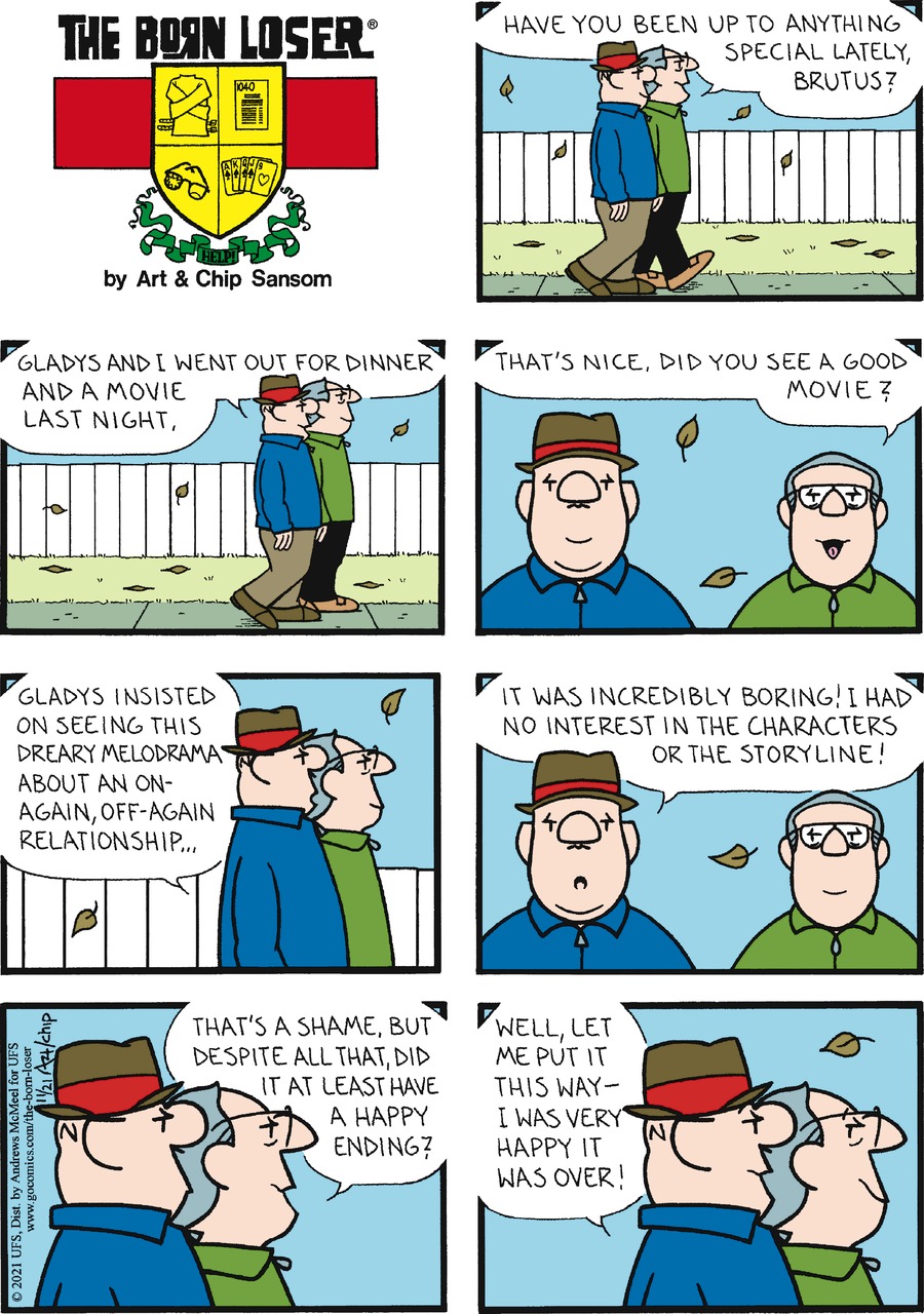 The Born Loser Comic Strip for November 21, 2021 