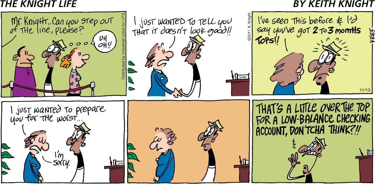 The Knight Life Comic Strip for November 13, 2011 
