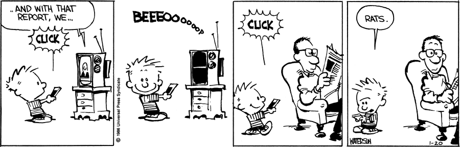 Calvin and Hobbes Comic Strip for January 20, 1986 