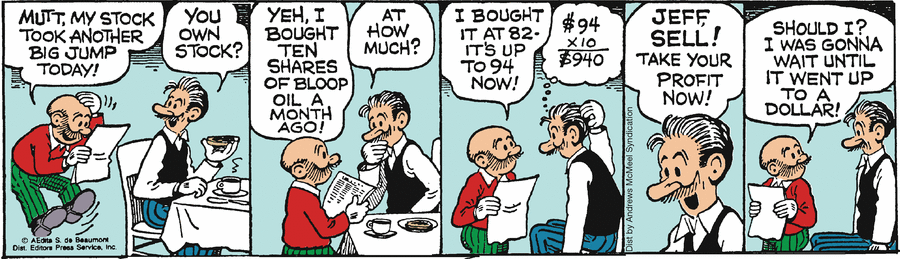 Mutt & Jeff Comic Strip for September 04, 2019 
