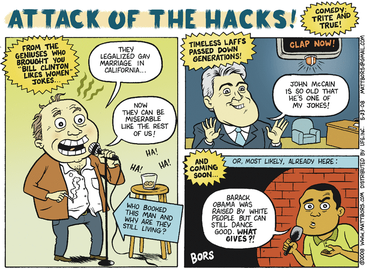 Matt Bors Comic Strip for May 23, 2008 