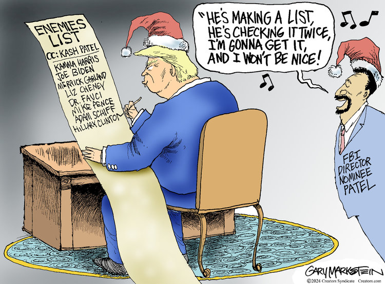 Gary Markstein Comic Strip for December 09, 2024 