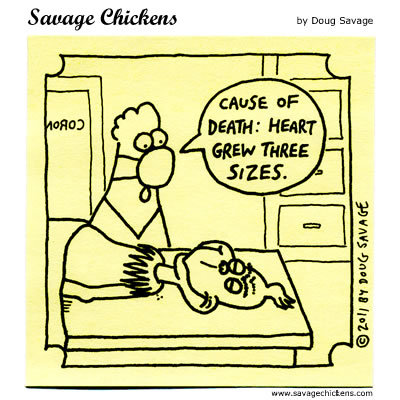 Savage Chickens Comic Strip for December 23, 2015 