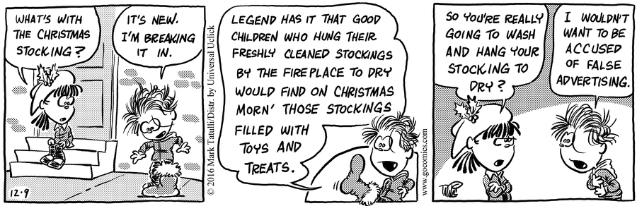 Heart of the City Comic Strip for December 09, 2016 
