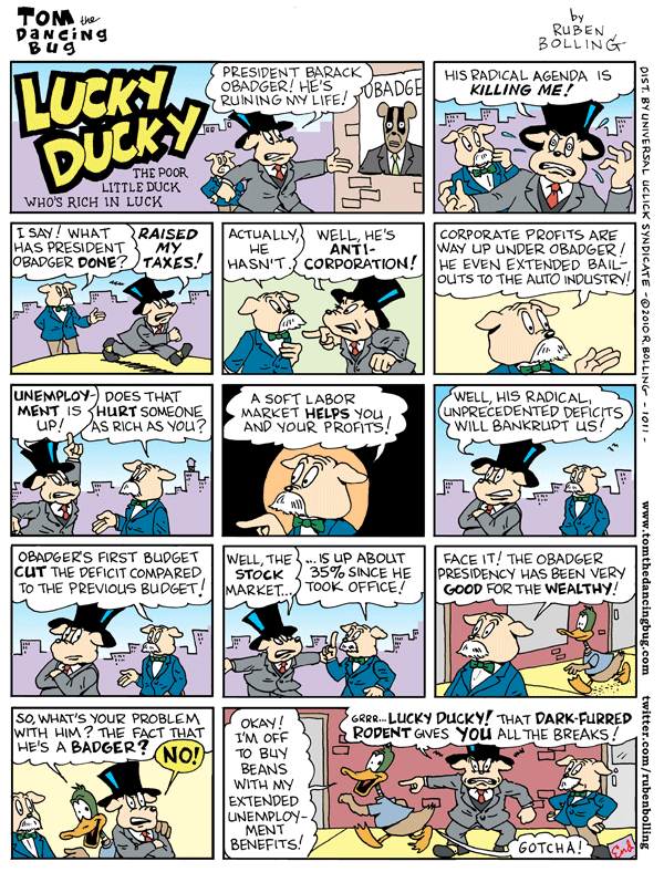 Tom the Dancing Bug Comic Strip for November 05, 2010 