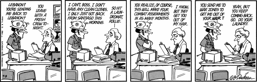 Doonesbury Comic Strip for July 05, 1982 