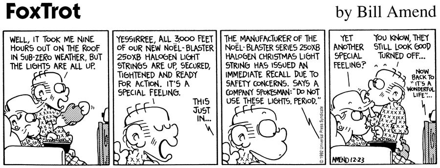 FoxTrot Comic Strip for December 23, 1995 