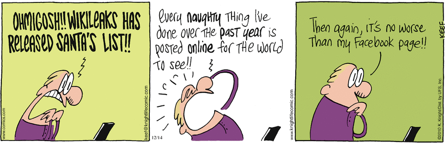 The Knight Life Comic Strip for December 14, 2010 