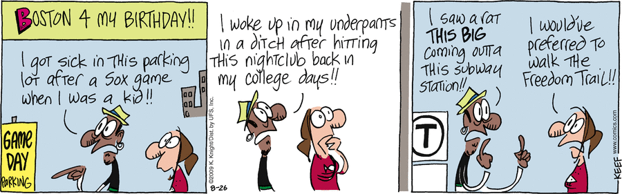 The Knight Life Comic Strip for August 26, 2009 