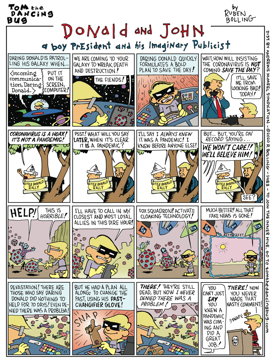 Tom the Dancing Bug Comic Strip for April 17, 2020 