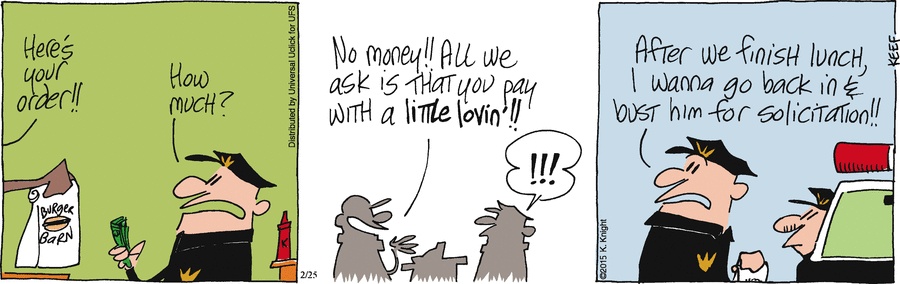 The Knight Life Comic Strip for February 25, 2015 