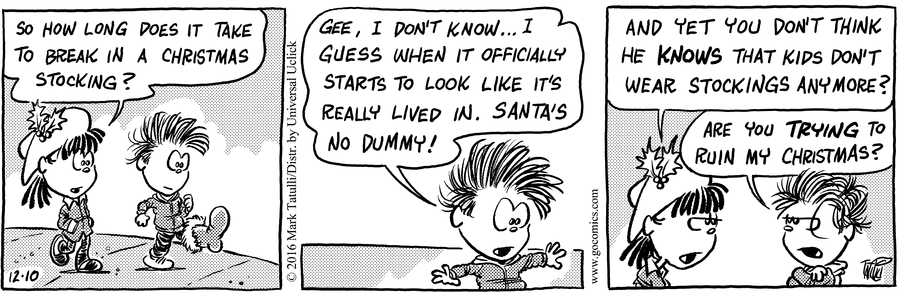 Heart of the City Comic Strip for December 10, 2016 