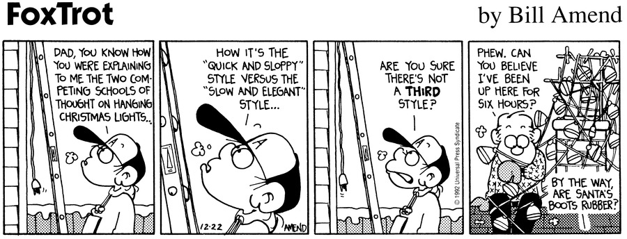 FoxTrot Comic Strip for December 24, 1995 