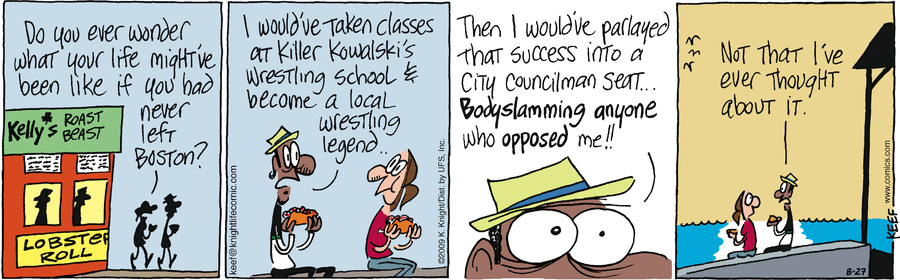 The Knight Life Comic Strip for August 27, 2009 