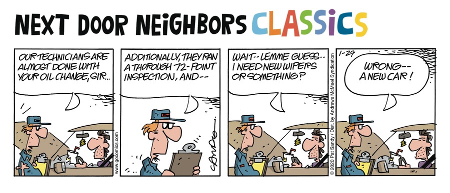 Next Door Neighbors Comic Strip for March 23, 2025 