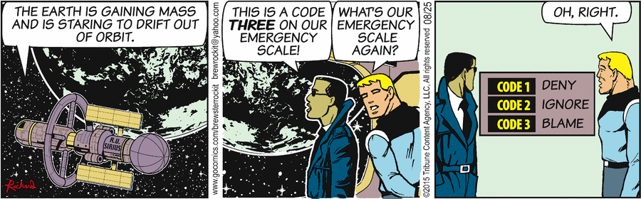 Brewster Rockit Comic Strip for August 25, 2015 