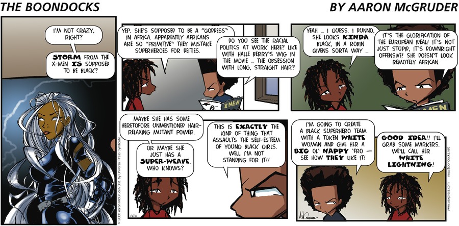 The Boondocks Comic Strip for August 20, 2000 