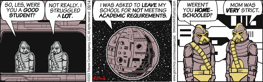 Brewster Rockit Comic Strip for September 14, 2023 