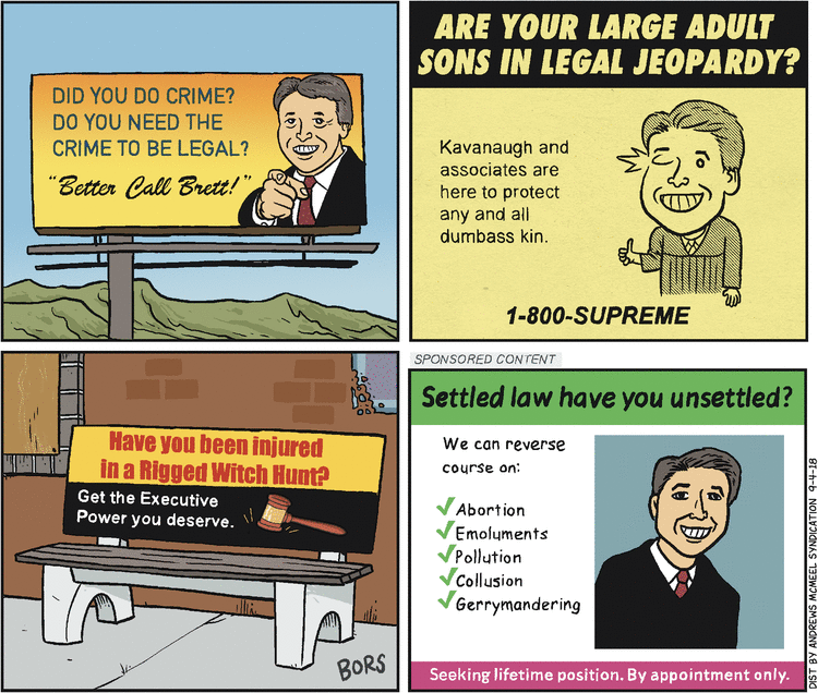 Matt Bors Comic Strip for September 04, 2018 
