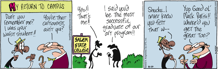 The Knight Life Comic Strip for August 29, 2009 