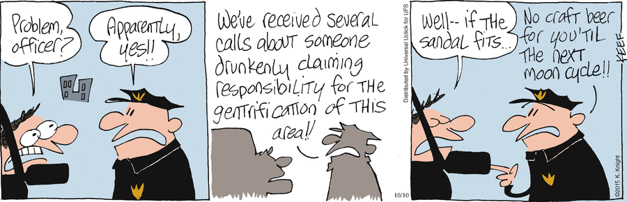 The Knight Life Comic Strip for October 10, 2015 