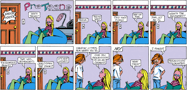 PreTeena Comic Strip for January 12, 2025 
