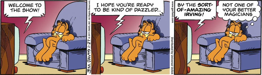 Garfield Comic Strip for January 27, 2011 
