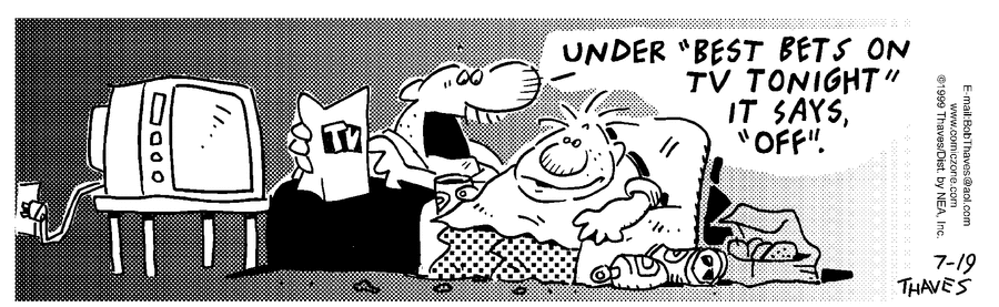 Frank and Ernest Comic Strip for July 19, 1999 