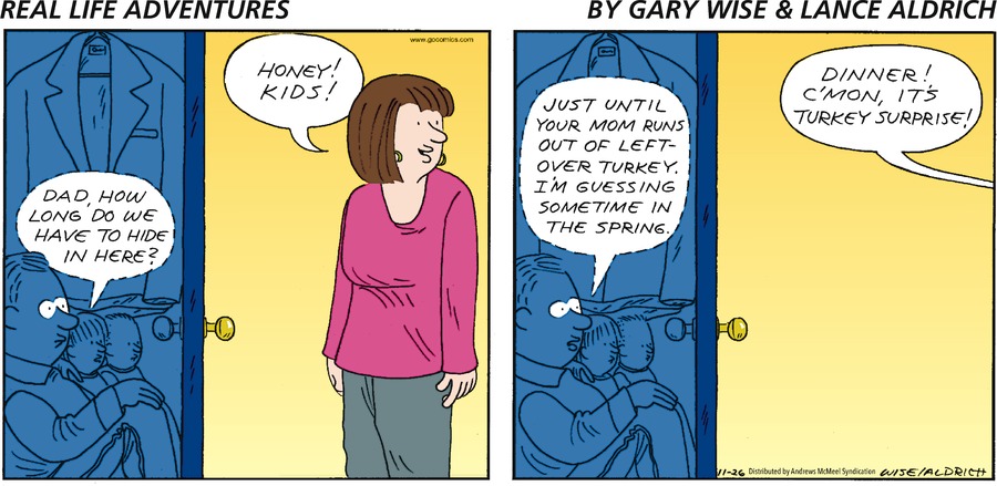 Real Life Adventures Comic Strip for November 26, 2023 