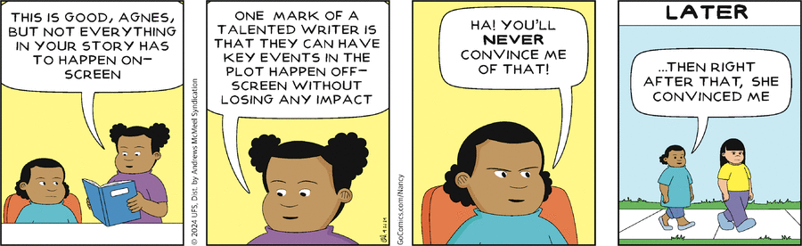 Nancy Comic Strip for April 22, 2024 