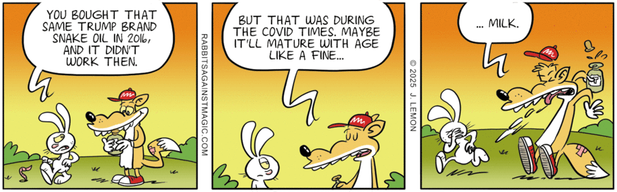 Rabbits Against Magic Comic Strip for January 16, 2025 