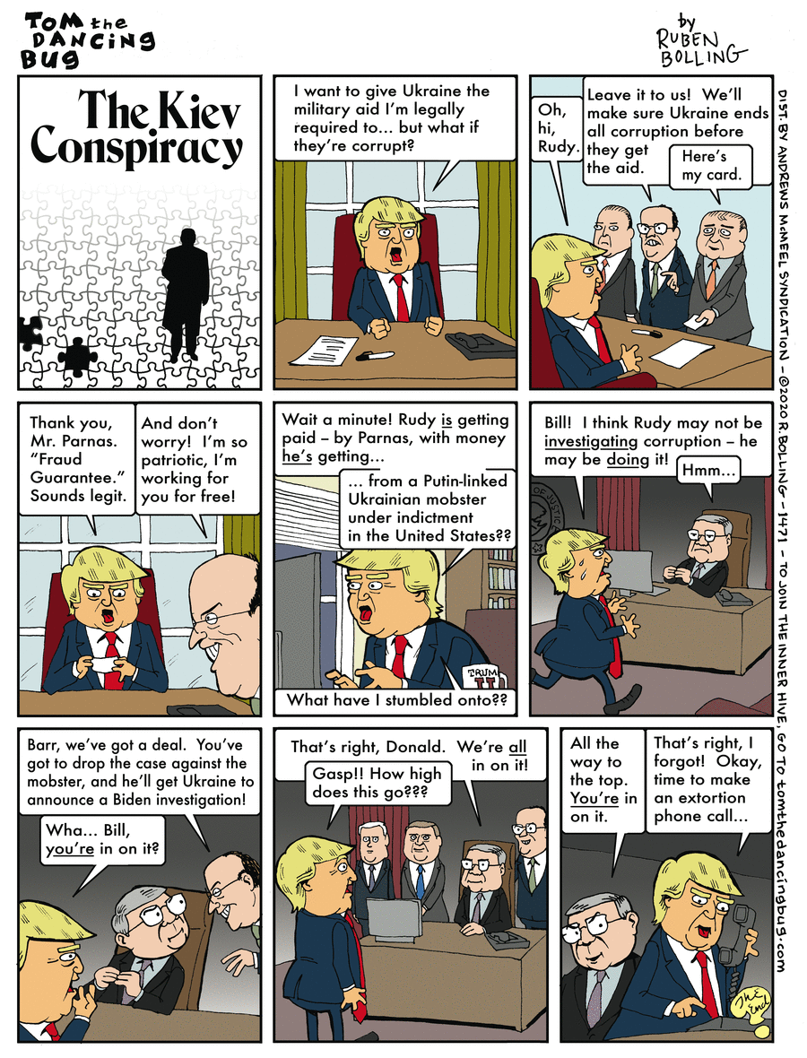 Tom the Dancing Bug Comic Strip for January 24, 2020 