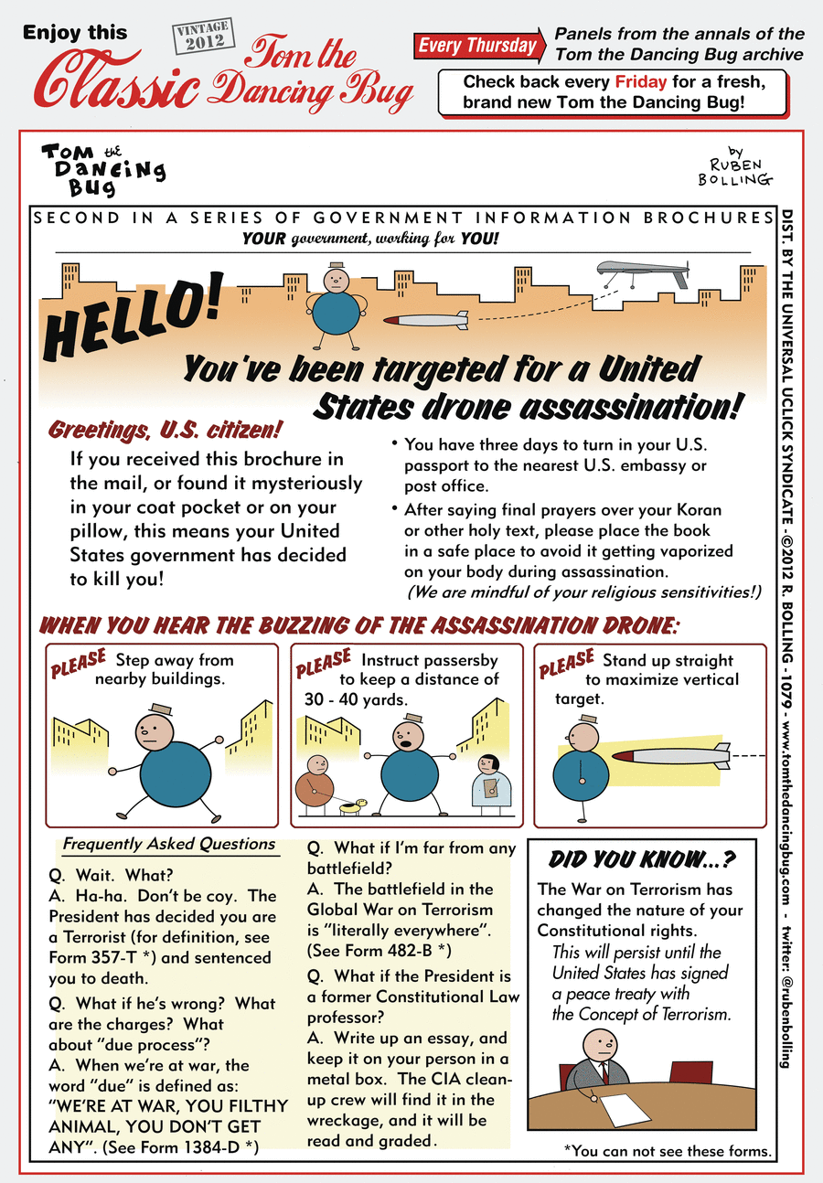 Tom the Dancing Bug Comic Strip for October 25, 2018 