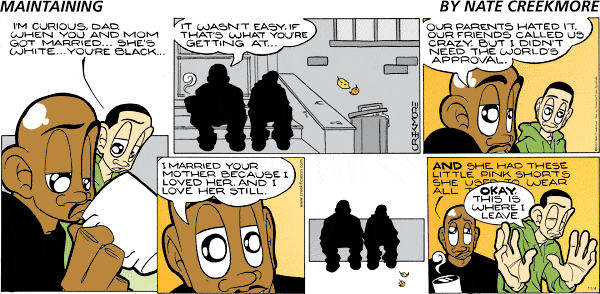Maintaining Comic Strip for November 04, 2007 