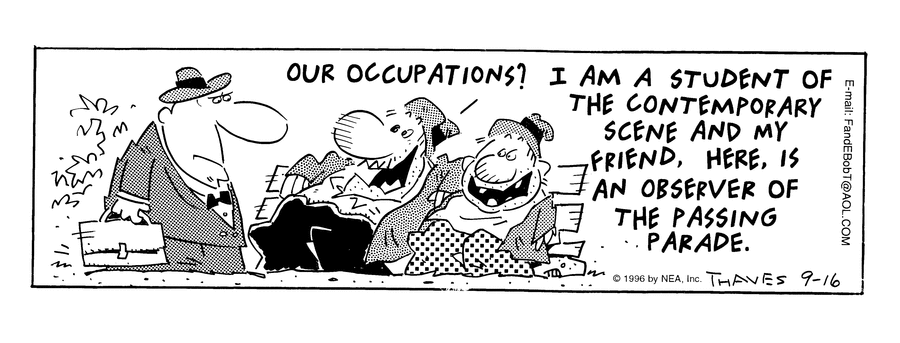 Frank and Ernest Comic Strip for September 16, 1996 