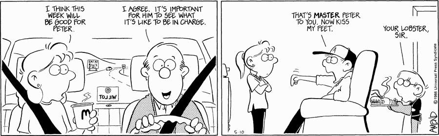 FoxTrot Comic Strip for May 10, 1988 