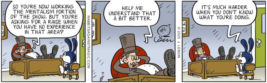 Rabbits Against Magic Comic Strip for January 09, 2025 