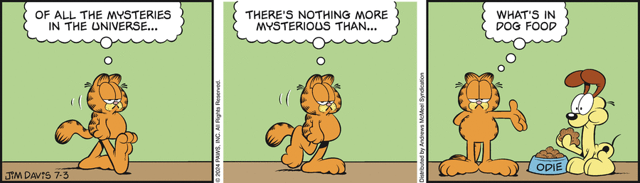 Garfield Comic Strip for July 03, 2024 