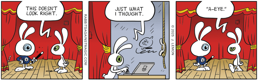 Rabbits Against Magic Comic Strip for March 22, 2025 