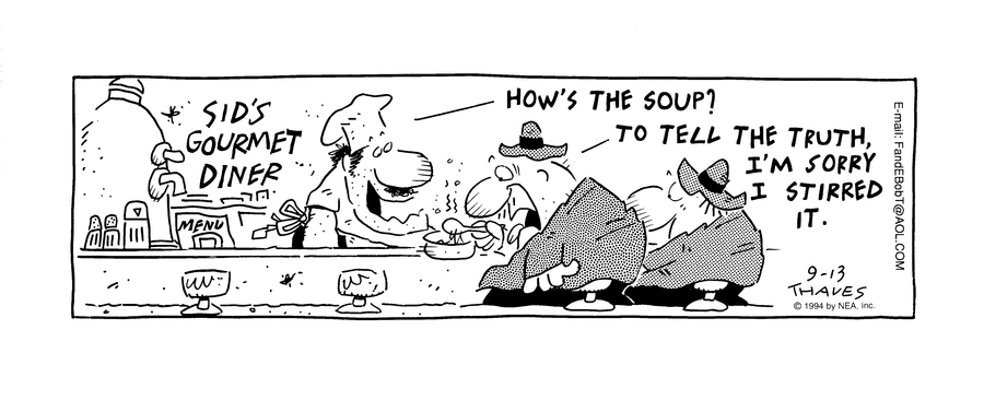 Frank and Ernest Comic Strip for September 13, 1994 