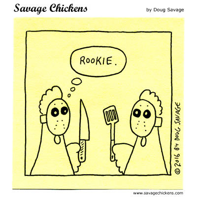 Savage Chickens Comic Strip for March 13, 2020 