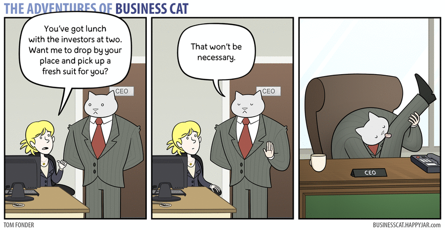 The Adventures of Business Cat Comic Strip for March 14, 2016 