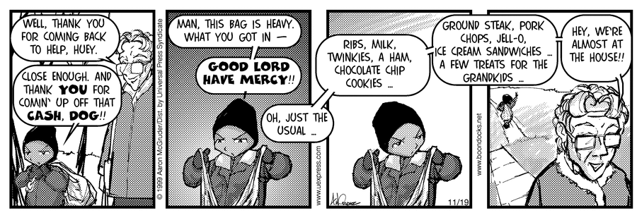 The Boondocks Comic Strip for November 19, 1999 