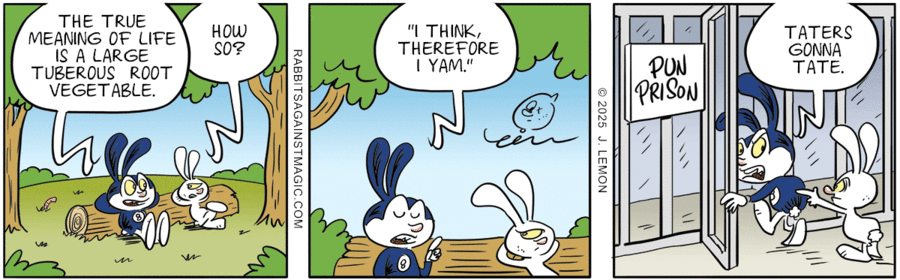 Rabbits Against Magic Comic Strip for January 10, 2025 