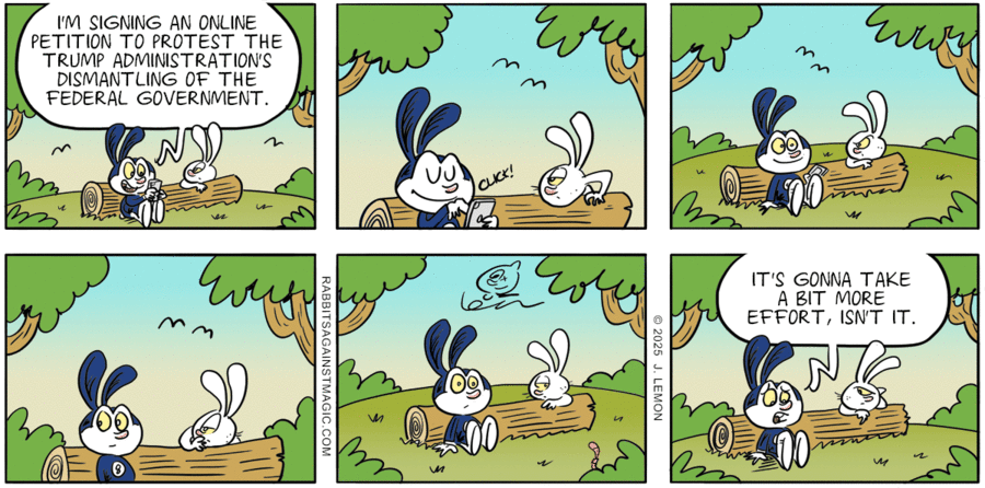 Rabbits Against Magic Comic Strip for March 23, 2025 