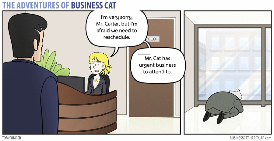 The Adventures of Business Cat Comic Strip for November 14, 2016 