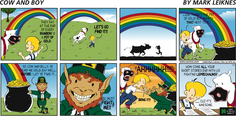 Cow and Boy Classics Comic Strip for March 12, 2006 