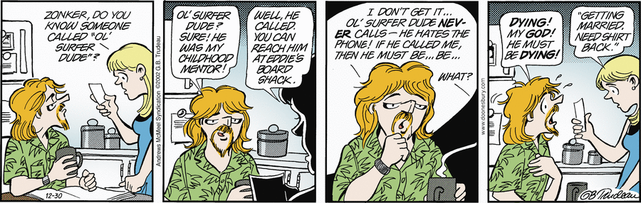 Doonesbury Comic Strip for December 30, 2024 